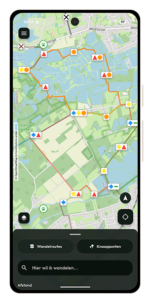 Waymarked Phone App (Dark)
